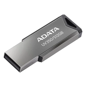 Флеш накопитель USB 512Gb ADATA UV350, Silver, USB 3.2 Gen 1, до 100 МБ/с (AUV350-512G-RBK)