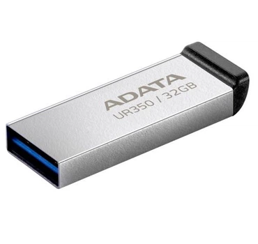 Флеш накопитель USB 32Gb ADATA UR350, Silver/Black, USB 3.2 Gen 1, до 100 МБ/с (UR350-32G-RSR/BK)