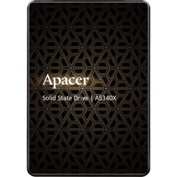 Твердотільний накопичувач SSD 120Gb, Apacer AS340X, SATA3, 2.5", 3D TLC, 550/500 МБ/с (AP120GAS340XC-1)