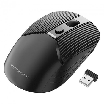 Мышка беспроводная игровая офисная оптическая BOROFONE business wireless mouse BG5 Черный