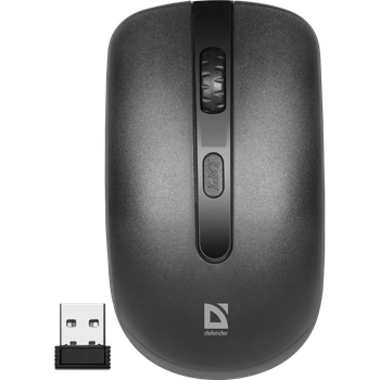 Мышка беспроводная DEFENDER ISA-135 |USB/1600 DPI| Черный
