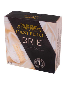 Сир м'який Брі Castello з білою пліснявою 50% 125г