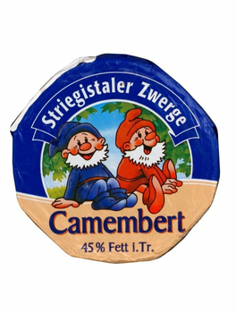 Сир камамбер Striegistaler Zwerge Camembert м'який з пліснявою 45% 125г