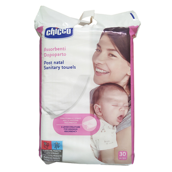 Післяпологові гігієнічні прокладки Chicco 30 шт. (8003670666271)