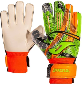 Перчатки вратарские детские Joma CALCIO 23, R4 зеленый с оранжевым (554079)