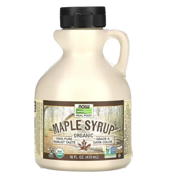 Органический кленовый сироп класс A темный цвет Now Foods (Organic Maple Syrup Grade A Dark) 473 мл