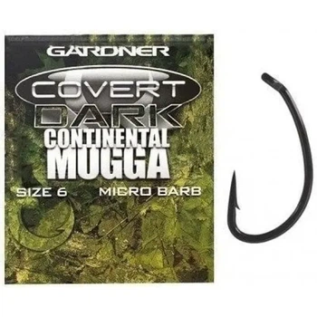 Карповий Гачок Gardner Tackle COVERT CONTINENTAL-MUGGA HOOKS BARBED SIZE 2,DMHX2