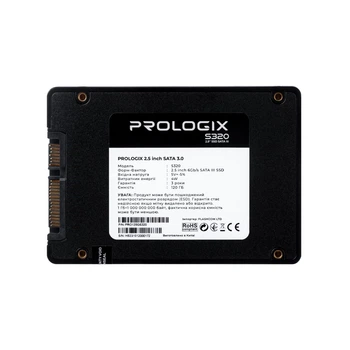 Накопичувач SSD 120GB Prologix S320 2.5" SATAIII 3D TLC (PRO120GS320)
