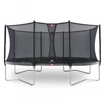 Батут BERG Grand Favorit 520 Grey сірий з сіткою безпеки Comfort (30.25.15.30+35.74.63.01)