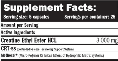 Kreatyna Amix CEE Creatine Ethyl Ester 125 kapsułek (8594159532021)