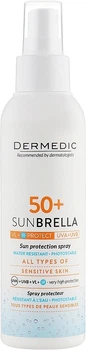 Сонцезахисне молочко-спрей для тіла Dermedic Sunbrella Spray SPF50+ 150ml (853519-851223289-2)