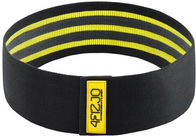 Резинка для фітнесу та спорту із тканини 4FIZJO Hip Band 10-15 кг Black/Yellow (P-5907739310309)