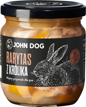 Przysmak dla psów John Dog Rarytas premium królik z dynią i algami morskimi 380 g (5903246848144)