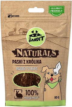 Ласощі для собак Mr. Bandit Naturals смужки з кролика 80 г (5902414207462)