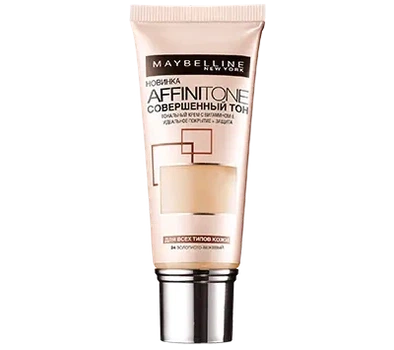 Тональный Крем Для Лица Maybelline New York Affinitone 24 Golden Beige 30 Мл Золотисто Бежевый
