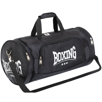 Сумка спортивная Бочонок BOXING GA-9786 (полиэстер, размер 55х28х28см, черный)