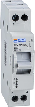 Ручний перемикач вводу (І-0-ІІ) RPV 1P 32A АСКО-УКРЕМ (A0010220002)