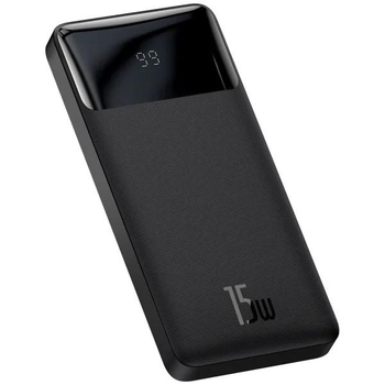 Повербанк УМБ Baseus Bipow Digital Display 10000mAh 15W 3A 2USB + Type-C Чорний