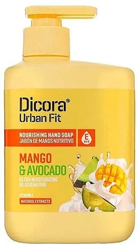 Поживне мило для рук з вітаміном Е "Манго та авокадо" - Dicora Urban Fit 500ml (1381311-26679290)