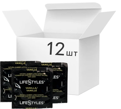 Презервативи LifeStyles Vanilla Ароматизовані 12 шт (ROZ6501053477)