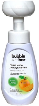 Пінне мило для рук та тіла "Севільский апельсин" - Bubble Bar 300ml (1384780-24744103)