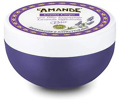 Крем для тела "Лаванда" - L'Amande Body Cream Organic Piedmont Lavender 200ml (1035093-25428224)
