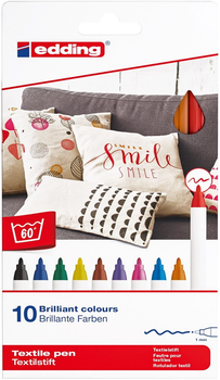 Маркер Textile Classic 4600 1 мм набір 10 кол. 4057305013576