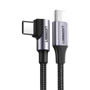 Кабель UGREEN US255 USB 2.0 Type-C to Type-C M-M 2м 60W Black-Grey (50125)