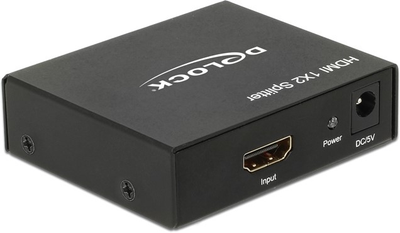 Hub Delock HDMI Splitter 1 x HDMI in 2 x HDMI out 4K (4043619877010)