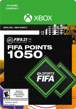 Поповнення рахунку ігри Xbox One FIFA 21 на 1050 FUT очок (Xbox One)