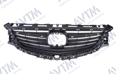 Решетка радиатора AVTM Mazda 6 13-16 GJ черная без молдингов Мазда 6 АМ0037530