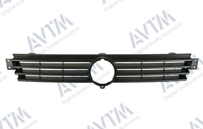 Решетка радиатора AVTM Volkswagen Caddy 95-04 Classic и Van 1994-2001 черная Фольксваген Кадди АМ0037786