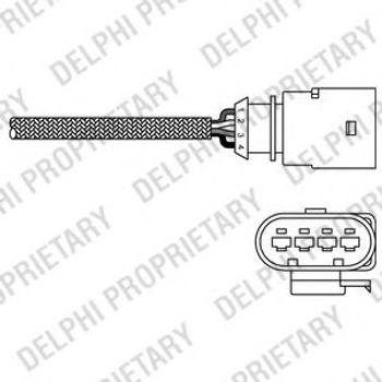 Лямбда-зонд AUDI/SEAT/SKODA/VW A3/Leon/Toledo/Fabia/Octavia/Golf/Caddy/Touran "1,2-1,6L "01>> Delphi ES2028912B1 Delphi (ES2028912B1)
