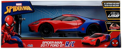 Samochód zdalnie sterowany Jada Marvel Spiderman 2017 Ford GT 1:16 (4006333070389)