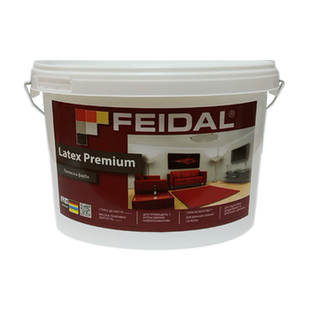 Фарба латексна інтер'єрна матова Feidal Latex Premium Біла 2,3л
