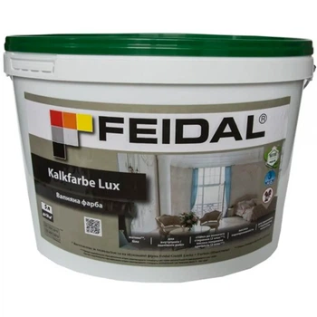 Фарба вапняна інтер'єрна Kalkfarbe Lux Feidal Біла 5л