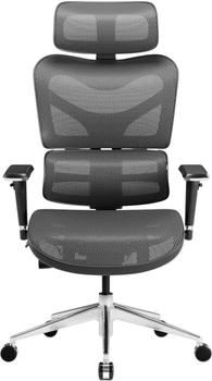 Fotel biurowy ergonomiczny Diablo Chairs V-Commander Black-Gray (5902560338157)