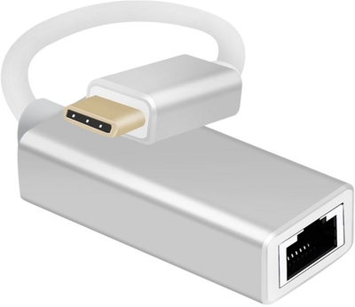 Адаптер Helos Ethernet USB 3.1 Type-C male / RJ45 female Premium (4005938883783)