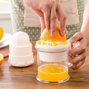 Соковыжималка ручная с чашкой Розовая