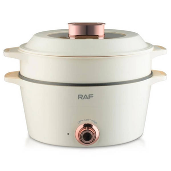 Кастрюля электрическая 7л+5л 1300Вт RAF R5403 Белая