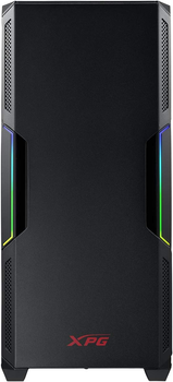 Корпус ADATA XPG STARKER Black, без БЖ, Mid Tower, для ATX / Micro-ATX / Mini-ITX, 1x120 мм XPG VENTO, 1x120 мм XPG VENTO ARGB, VGA до 350 мм / CPU до 165 мм, бічна панель із загартованого скла 4 мм (STARKER-BKCWW)