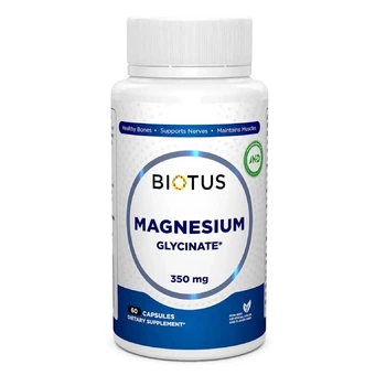 Магній гліцинат, Magnesium Glycinate, Biotus 60 капсул (BIO-531286)