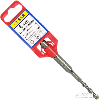 Бур S&R 4X Meister Cutte SDS-Plus 6.0x 50/110 мм (201006110)