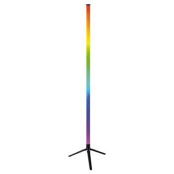 SMART світильник підлоговий 10W 5V RGB 1200x30mm чорний [4262380666139] EUROLAMP LED-FLD-10W(RGB)B