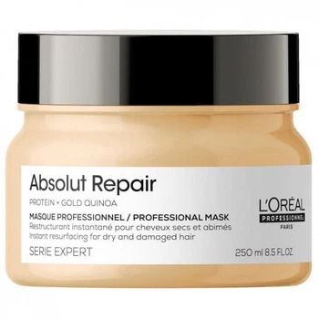 Маска для волос L'OREAL PROFESSIONNEL ABSOLUT REPAIR GOLD QUINOA + PROTEIN Instant Resurfacing Mask- 250мл.