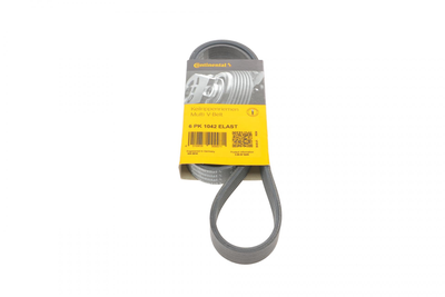 Ремінь генератора Ford Focus/Fiesta/Fusion 1.25-1.6 99-12/Mazda 2 1.25-1.6 03-07 - 6PK1042 ELAST CONTINENTAL