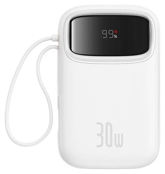 Powerbank Baseus Qpow 2 USB-C 10000 mAh 30 W White (P10055008213)