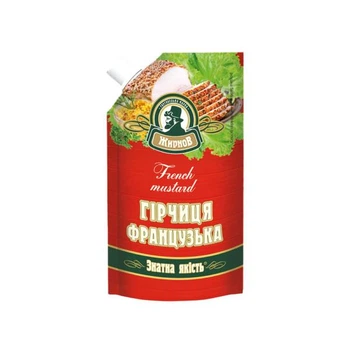 Гірчиця Жирнов Французька 130г 32шт/ящ