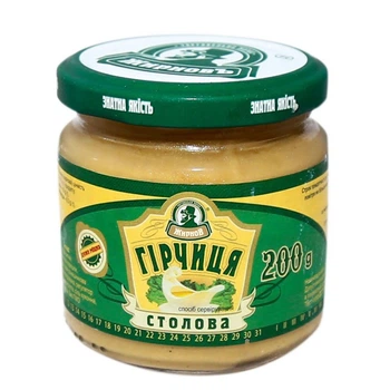 Гірчиця Жирнов Столова 200г 10шт/ящ