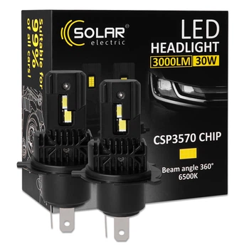 Автолампа Solar LED H4 12/24V 30W 3000Lm 6500K CSP3570 2шт 8404S2